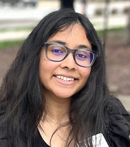 Smiling woman with glasses
