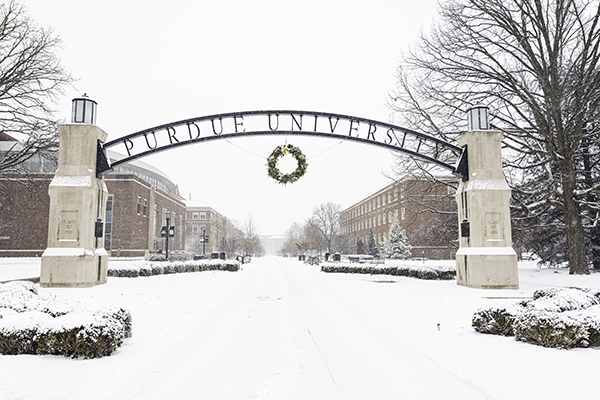 PU arch in the snow