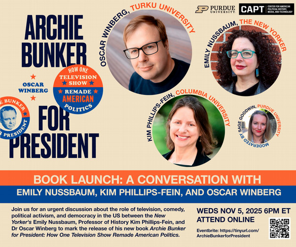 Archie Bunker for President event flyer
