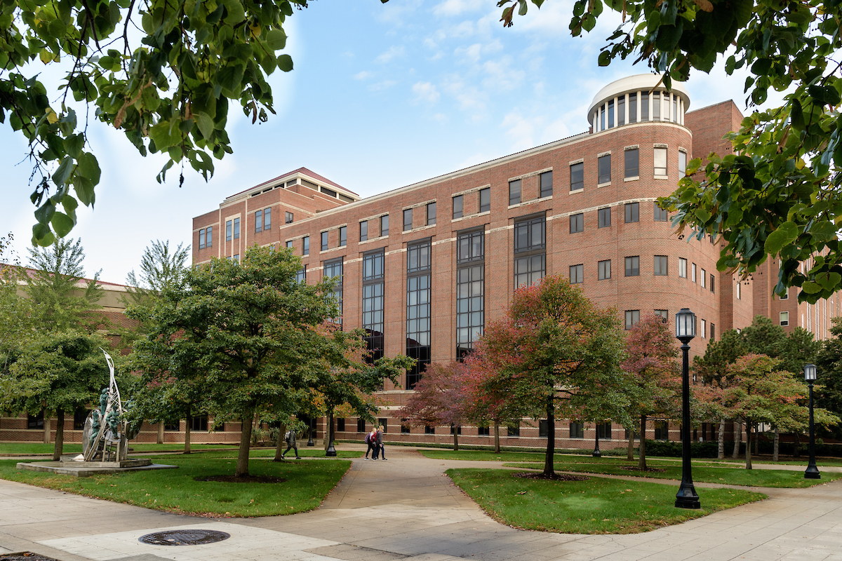 Exterior shot of Beering Hall.