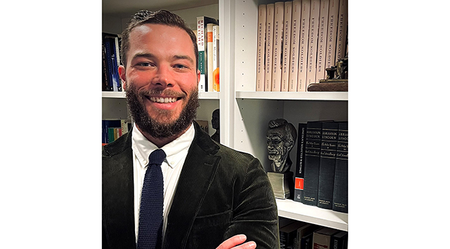 Jonathan Lande with journal cover