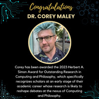 image details award details for Dr. Corey Maley