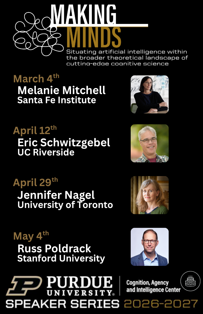 flyer for the making minds speakers series
