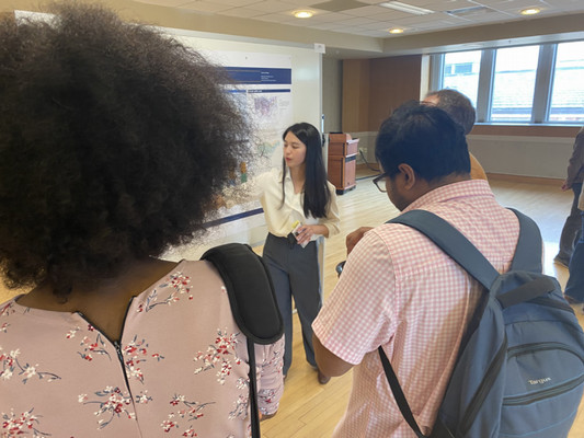 Students presenting at conferences