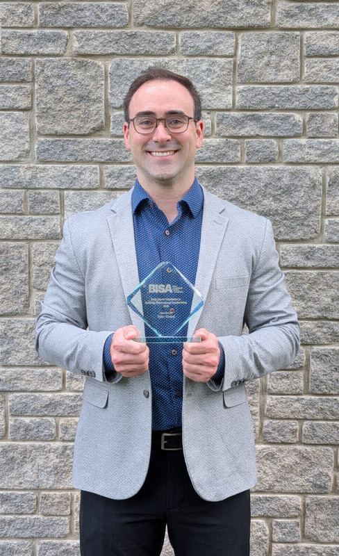 Professor Tyler Girard Received BISA Award