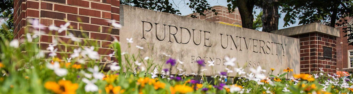 Photo of Purdue University Sign