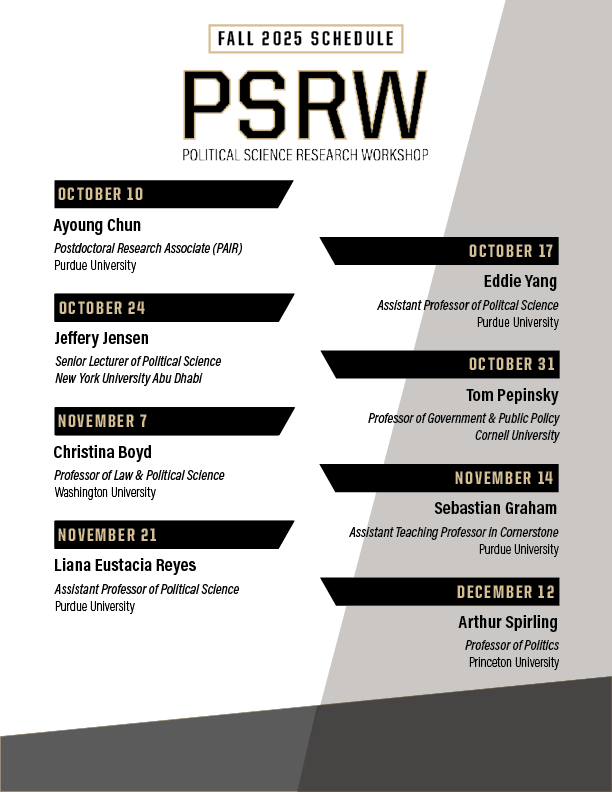 PSRW Calendar Fall 2025