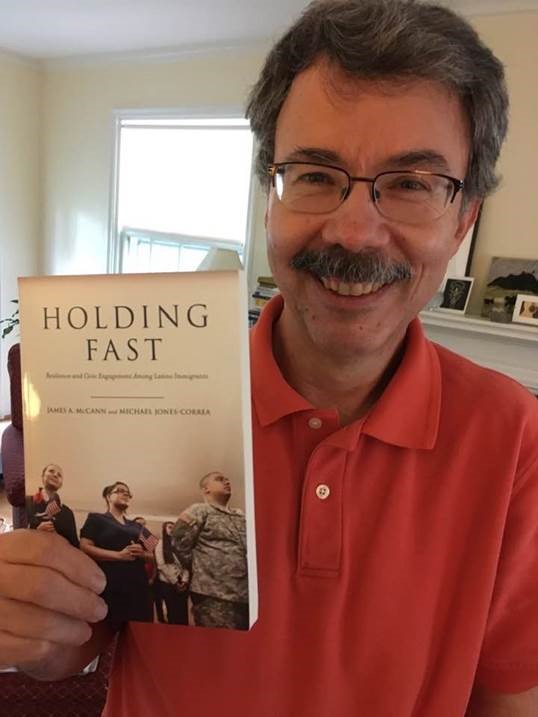 James McCann holding new book