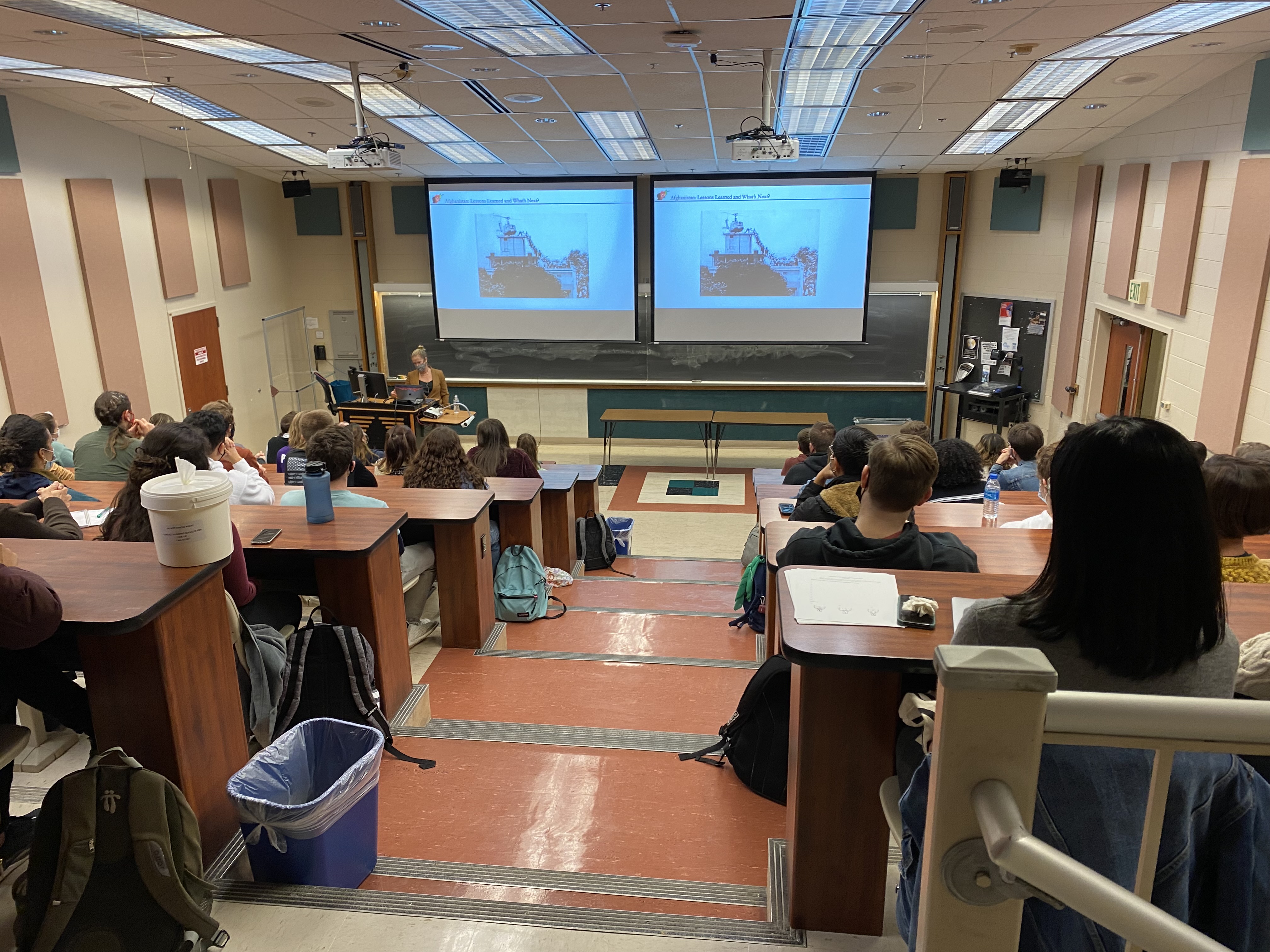 Students at Professor Will event