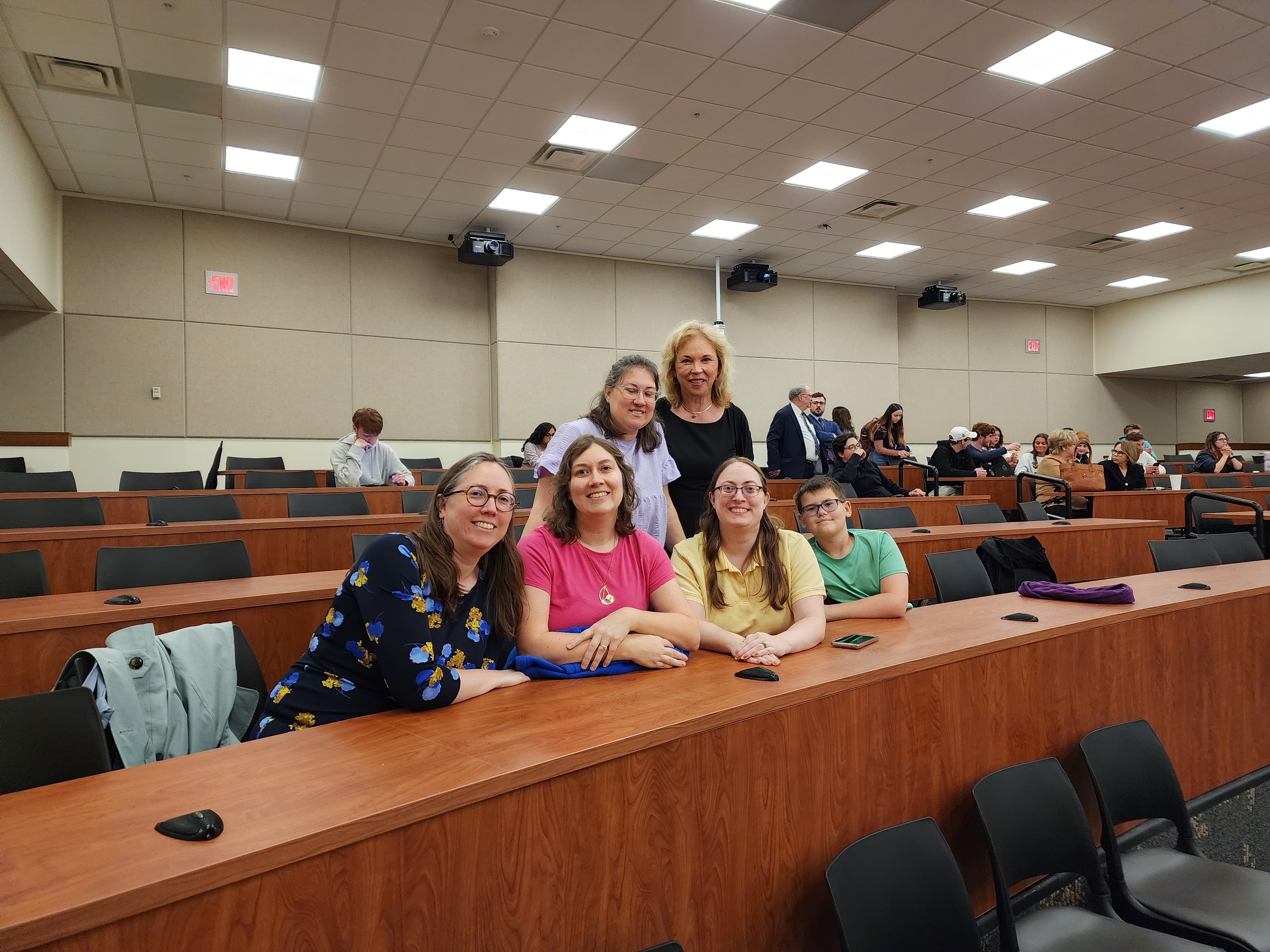 Group of students arriving for Constitution Day