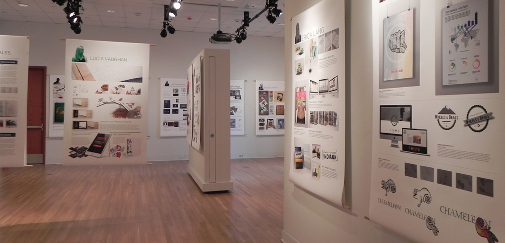 Art gallery interior.