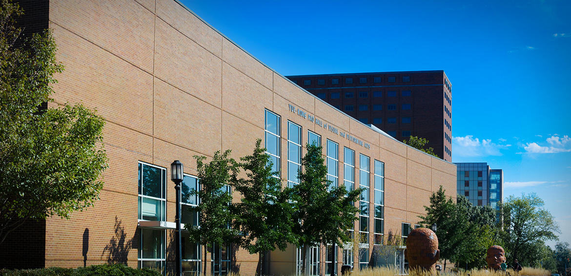 Pao Hall, home of Design, Art, and Performance.