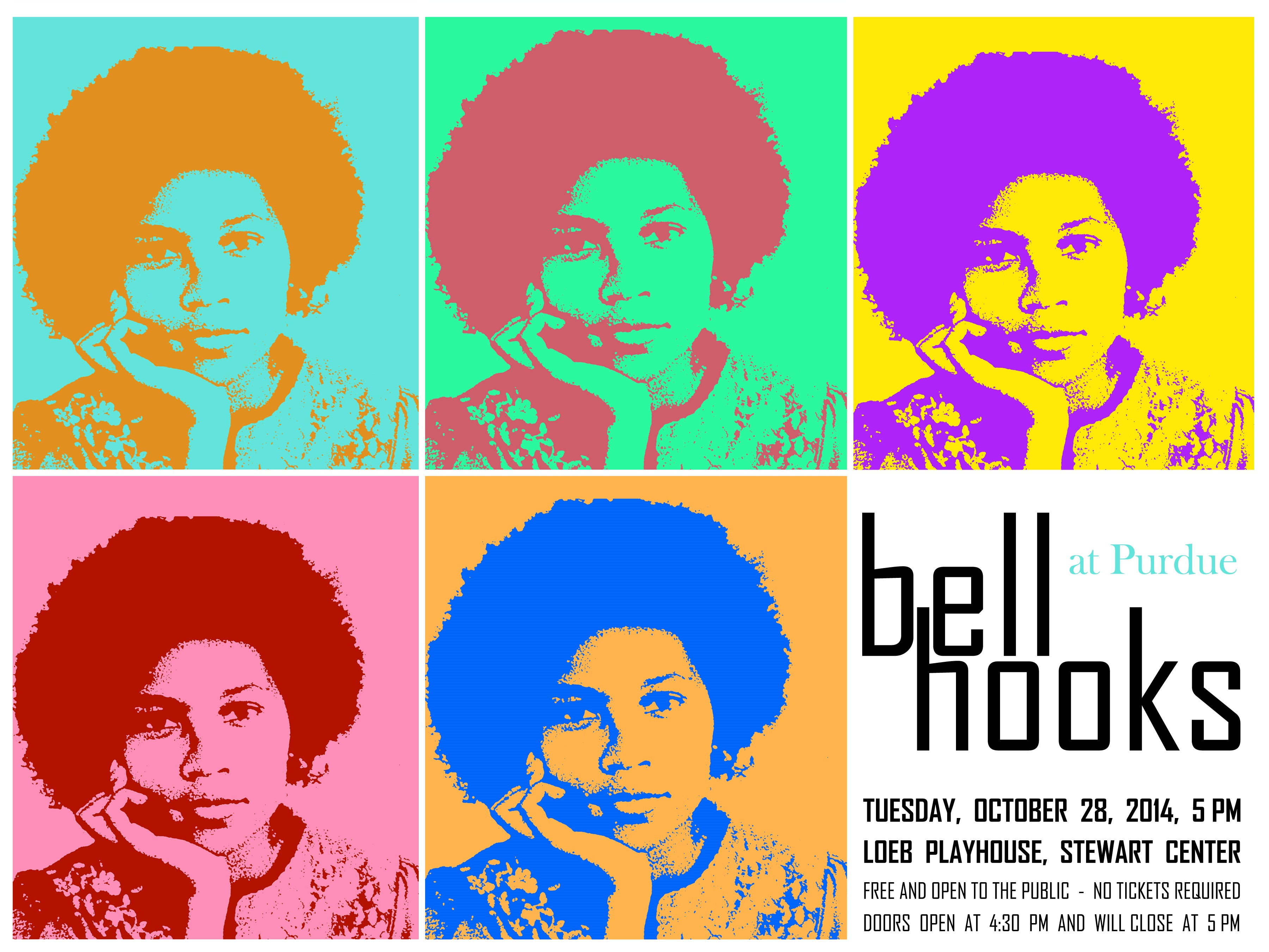 colorful photo of bell hooks