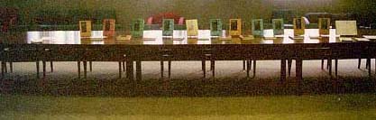 book display at PSRL author Recognition Reception at the RLA