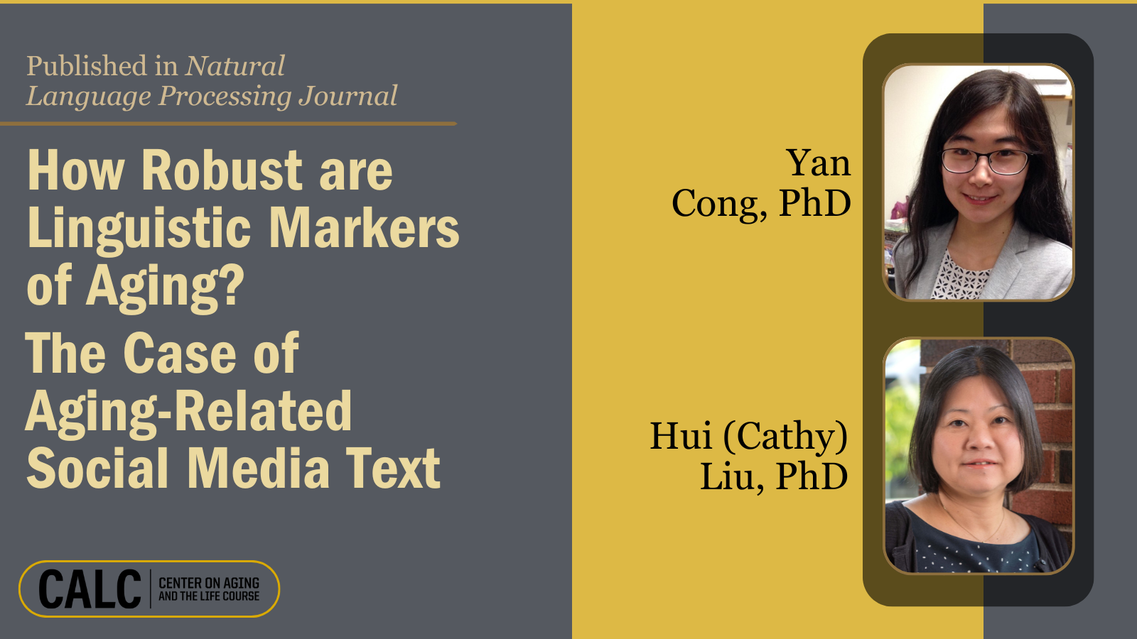 Linguistic Markers Cong Liu Slider