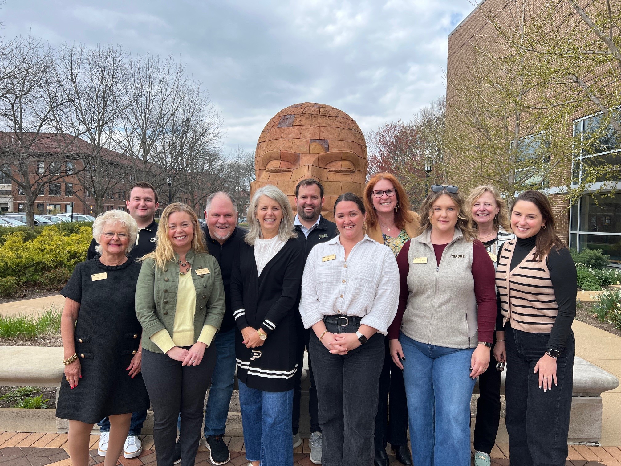 College of Liberal Arts Alumni Board members grouped together for a photo