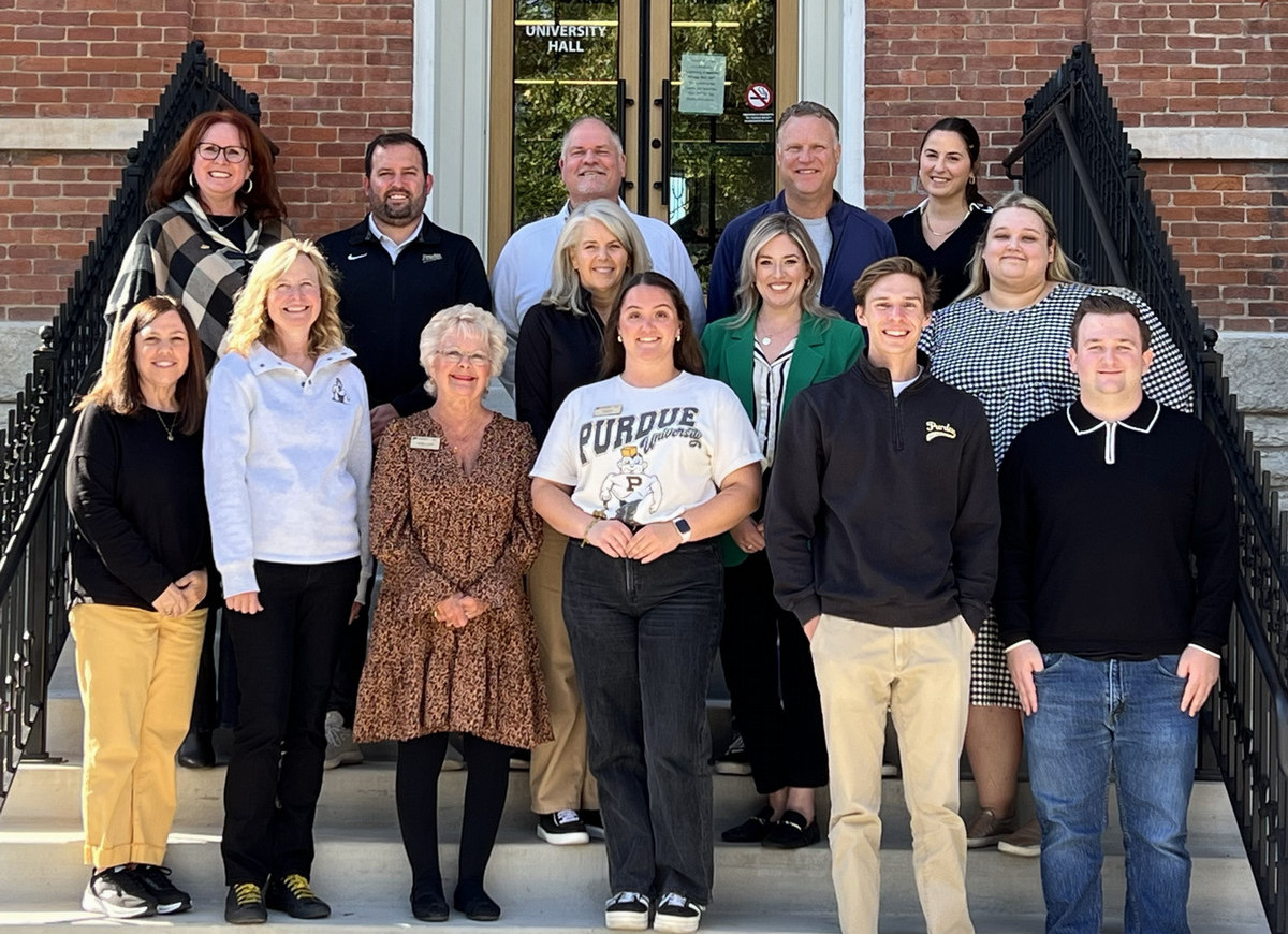 College of Liberal Arts Alumni Board members grouped together for a photo
