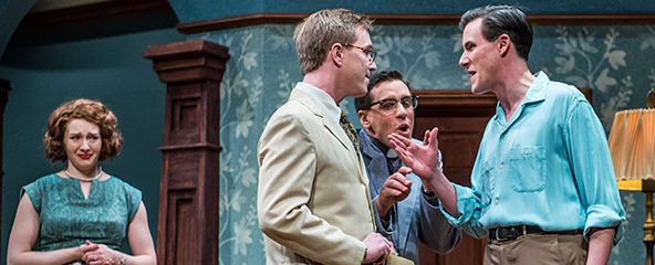 Students performing a theatrical play.