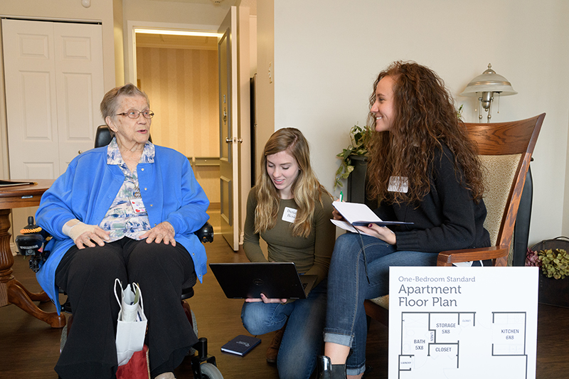 Students at kickoff event