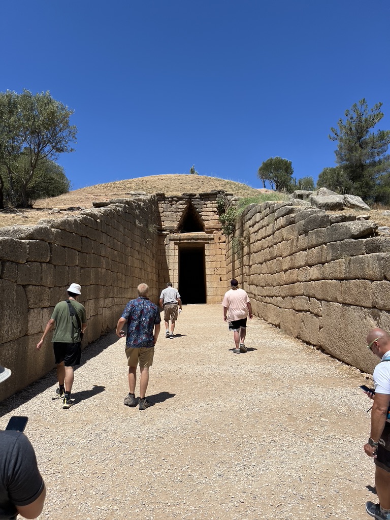 Purdue students at Mycenae, the ancient city of Agamemnon and Clytemnestra.