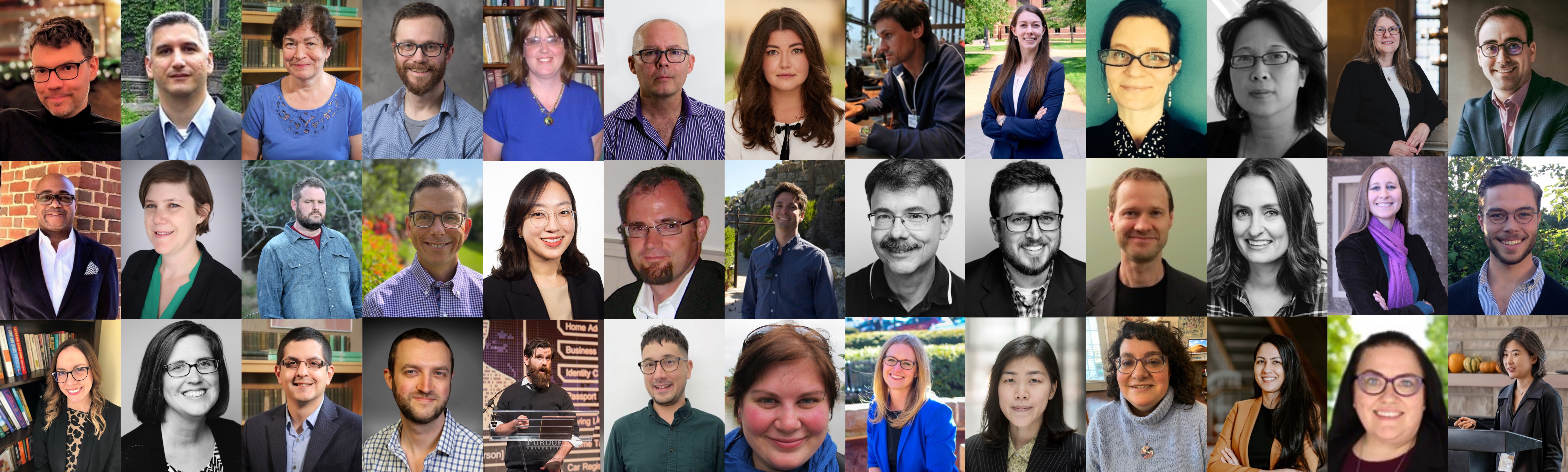 Image of previous CLA Faculty Award Recipients