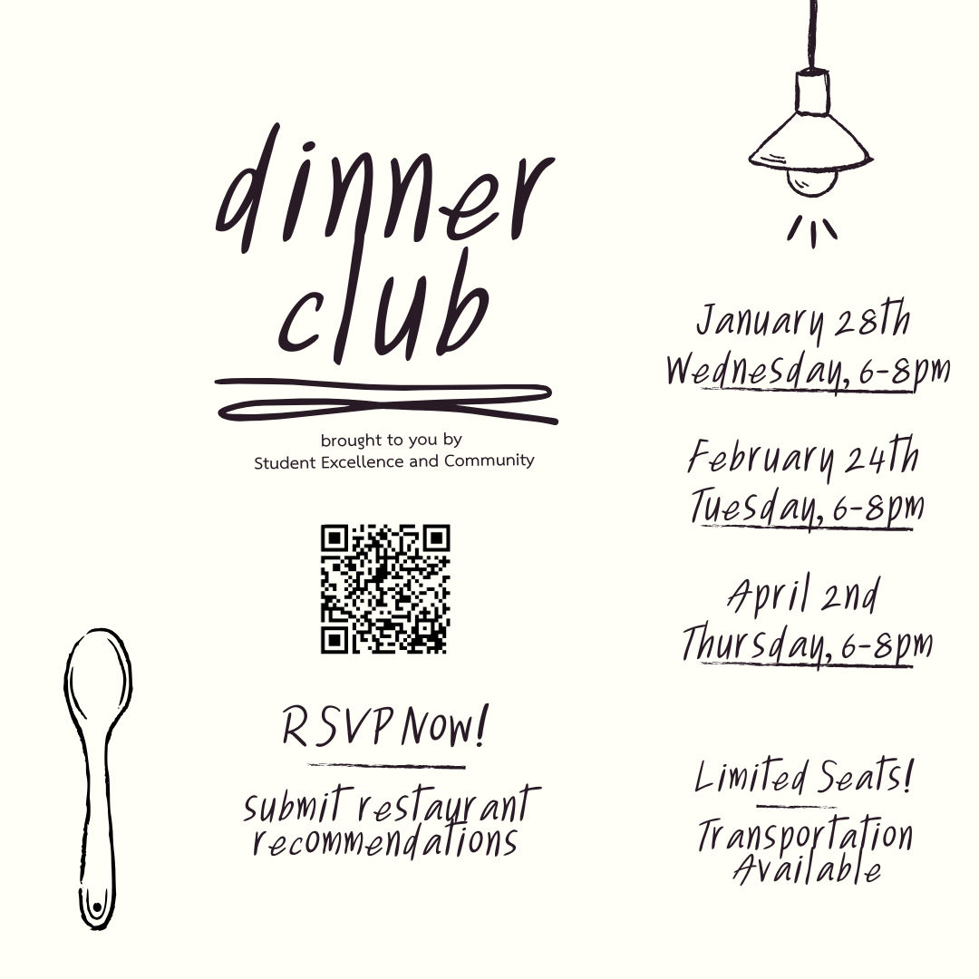 Dinner Club including dates and details.