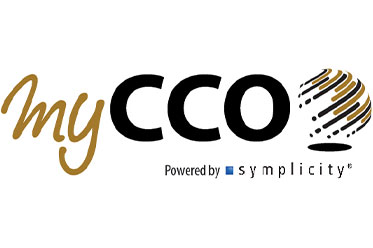 My CCO word mark with Powered by Symplicity undernerath