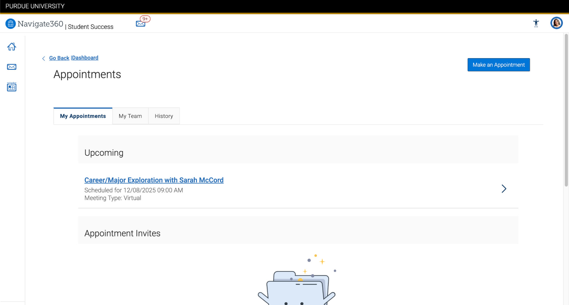 Hit the schedule button that appears on this screen.