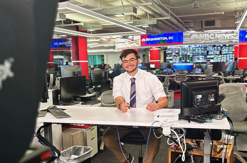 Intern working at NBS News in Washington, DC