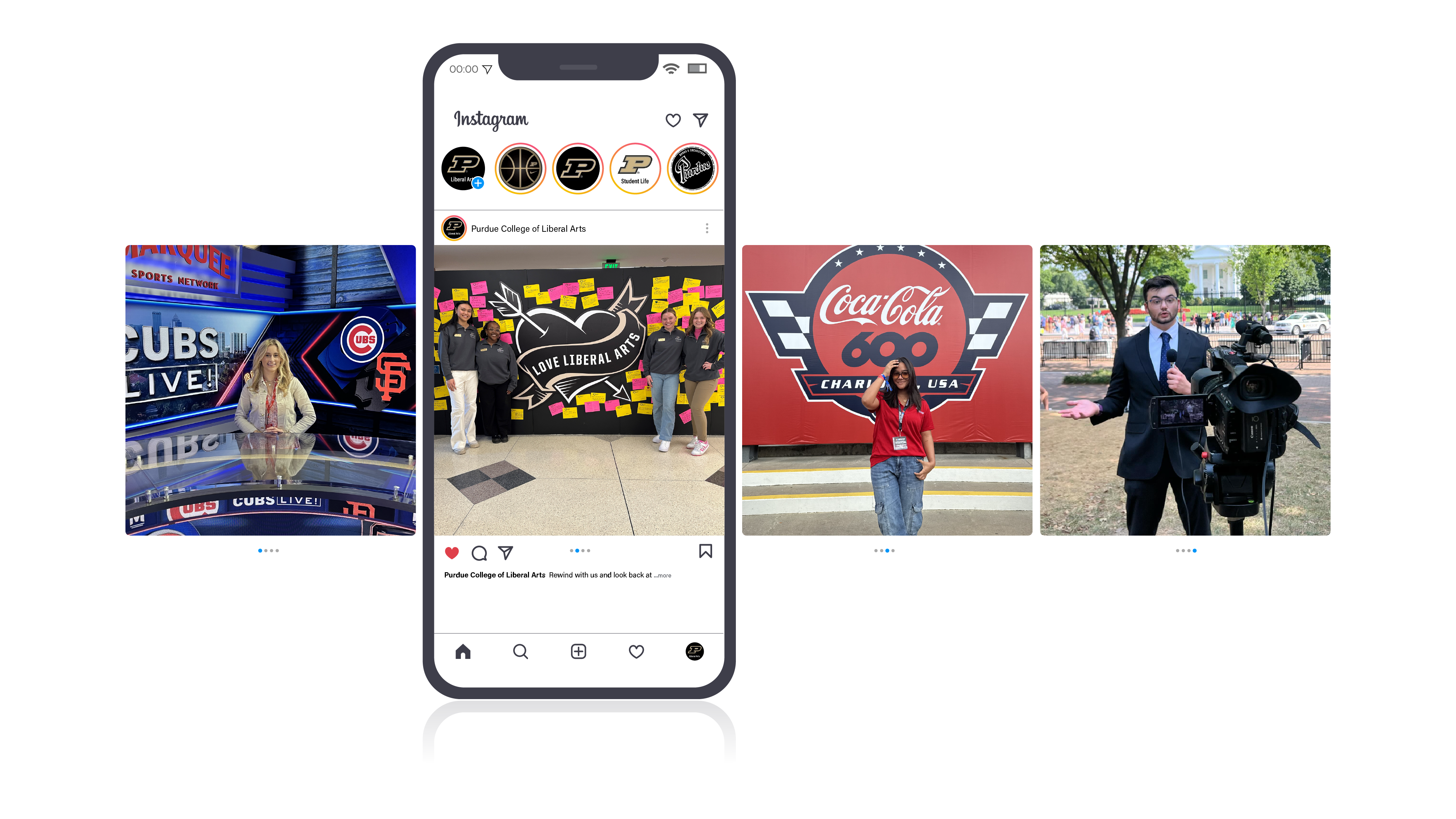 social media phone image